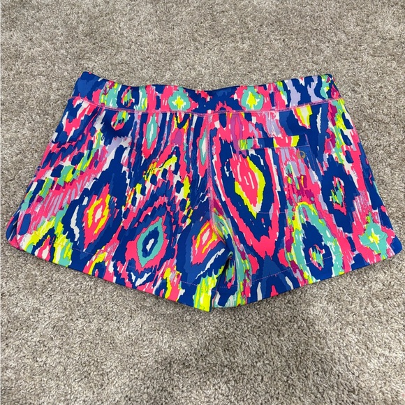 Lilly Pulitzer Britton Scuba Short Ikat Multi Luminescent Size Small - Picture 6 of 8